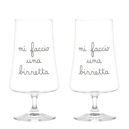 set 2calici "mi faccio una birretta " 55cl