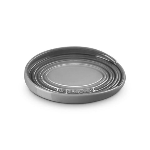 Poggiamestolo ovale in gres vetrificato flint 15 cm