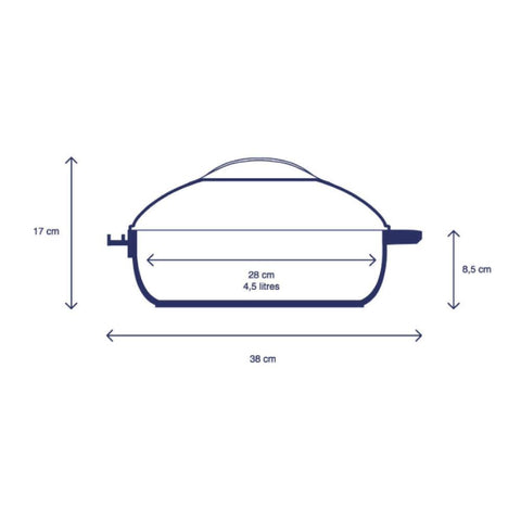 Padella La Favolosa stufa zaffiro Ø 28