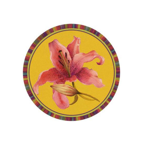 Tovaglietta rigida gialla - giglio