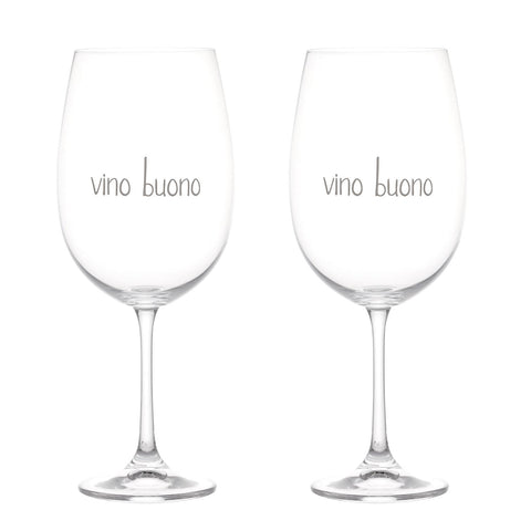 set due calici "vino buono" 64cl