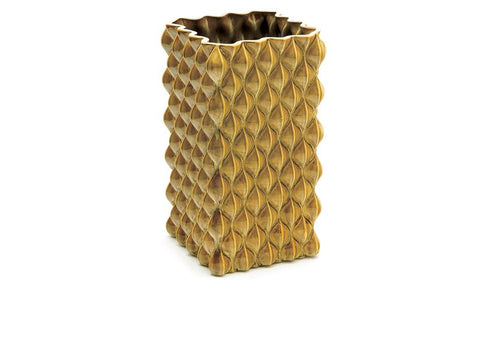 VASO CERAMICA WAVES D18 H32 CARAMELLO