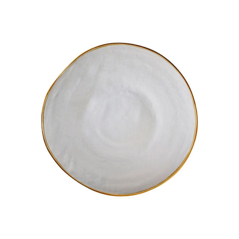 Mediterraneo Piatto Piano in Gres Bianco