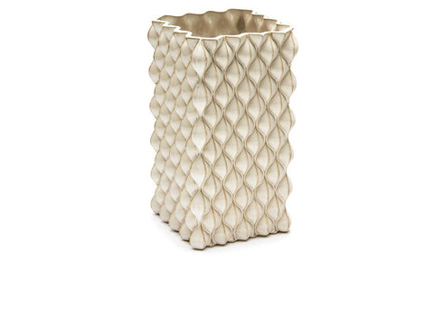 VASO CERAMICA WAVES D18 H32 BIANCO