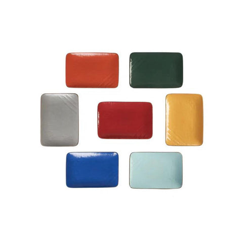 Mediterraneo Piatto Rettangolare Rosso