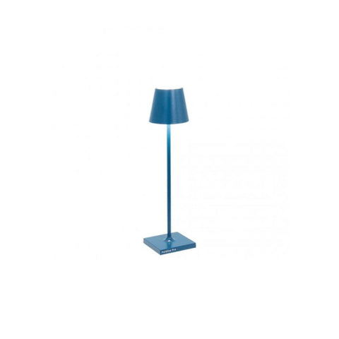 Lampada da tavolo Poldina Pro micro blu capri