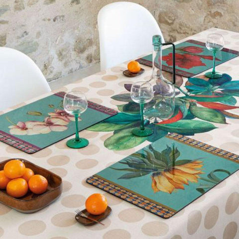 tovaglietta rigida ottanio - fritillaria 1TR023 X L'Oca Nera 