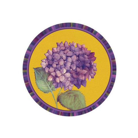 Tovaglietta rigida gialla - ortensia