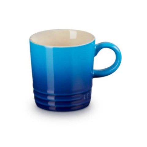Tazza Espresso London in gres vetrificato azure blu 100 ml