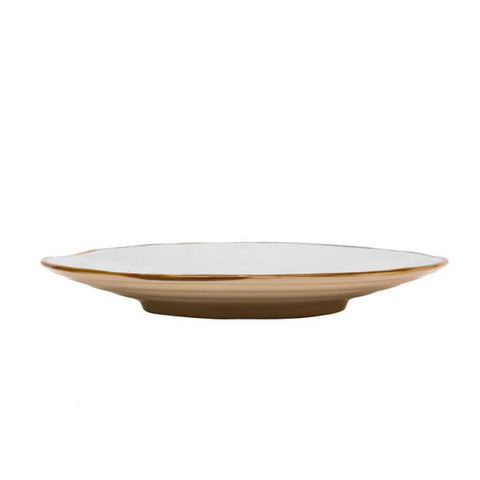 Mediterraneo Piatto Piano in Gres Bianco