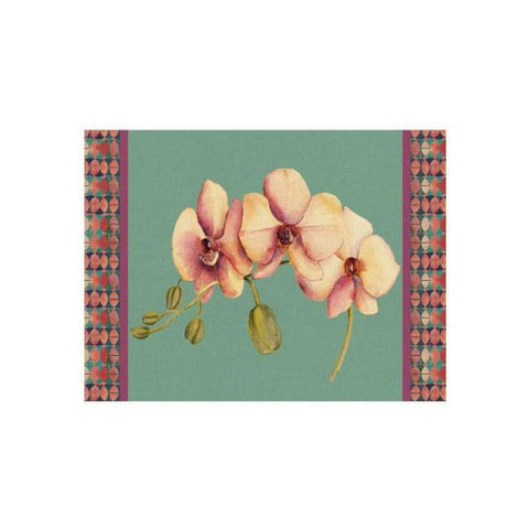 tovaglietta rigida ottanio - orchidea