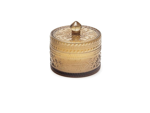 BARATTOLO IN VETRO C/CANDELA VANIGLIA