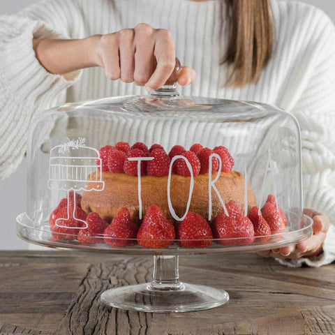 Campana Torta in bianco Ø 28.5