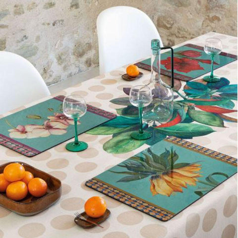 Tovaglietta rigida ottanio - amaryllis 1TR019 X L'Oca Nera 