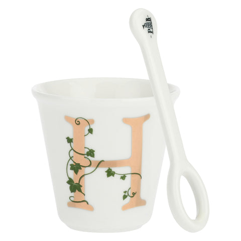 Gift box Bicchierino 'H' con cucchiaino Unico