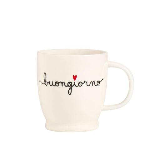 Mug in porcellana decoro Buongiorno