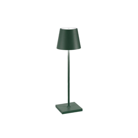 Lampada da tavolo poldina Pro verde scuro