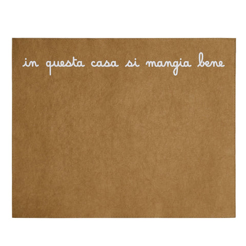 tovaglietta "in questa casa si mangia bene"
