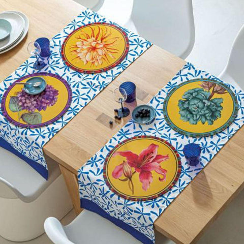 Tovaglietta rigida gialla - giglio 1TR014 X L'Oca Nera 