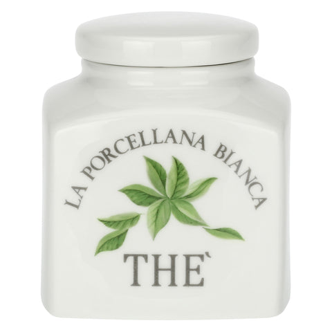Barattolo Porcellana decorato Tè Conserva