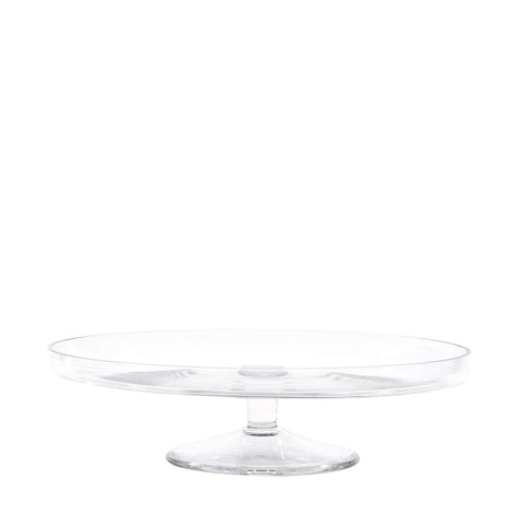 ALZATA BASSA VETRO 26CM TRASPARENTE