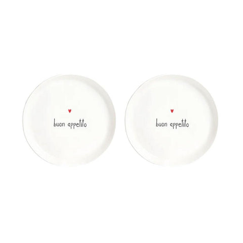 Set 2 Piatti da dessert Buon appetito