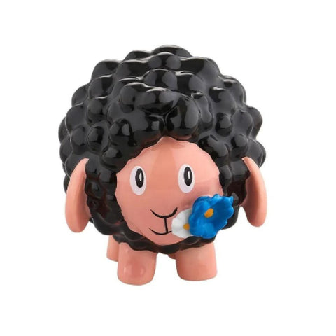 Nerona statuina in porcellana, decorata a mano