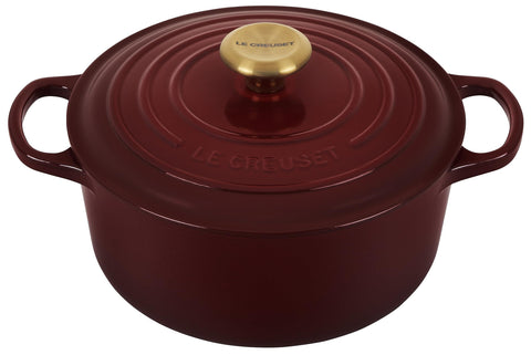 cocotte rotonda evo 22 cm garnet