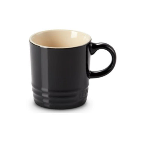 Tazza Espresso London in gres vetrificato nero lucido 100 ml