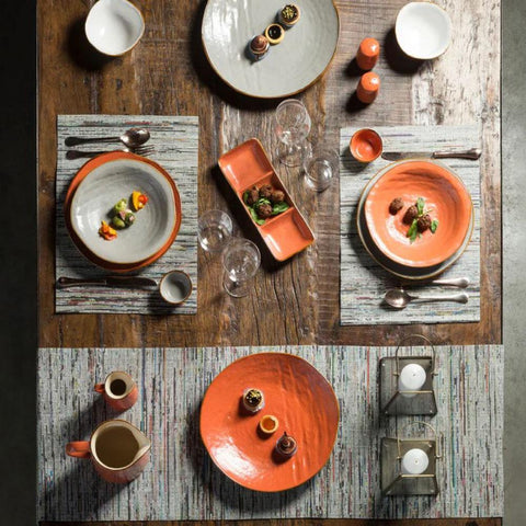 Mediterraneo Piatto Fondo Arancio