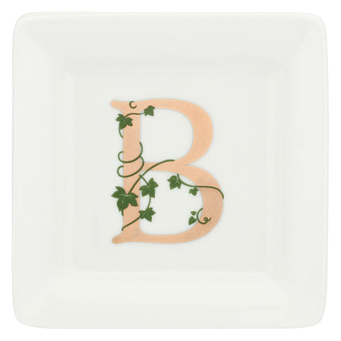 Gift box Piattino Quadrato con lettera 'B' Adorato