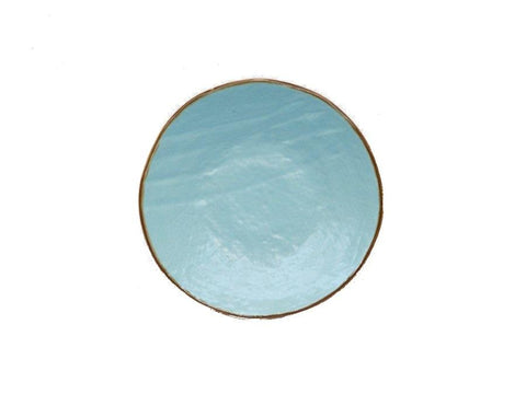 Mediterraneo Piatto Dessert in Gres Turchese