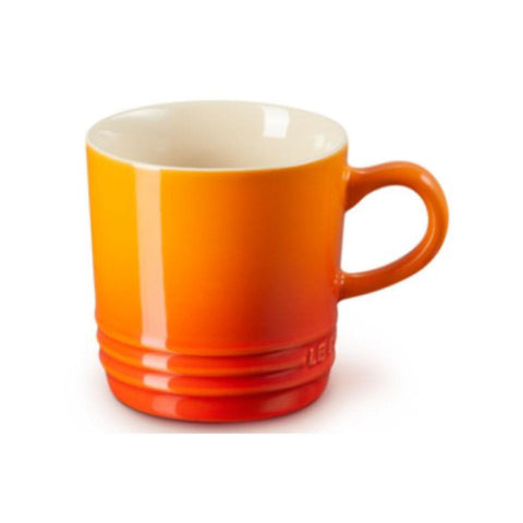 Tazza cappuccino London in gres vetrificato arancio 200 ml