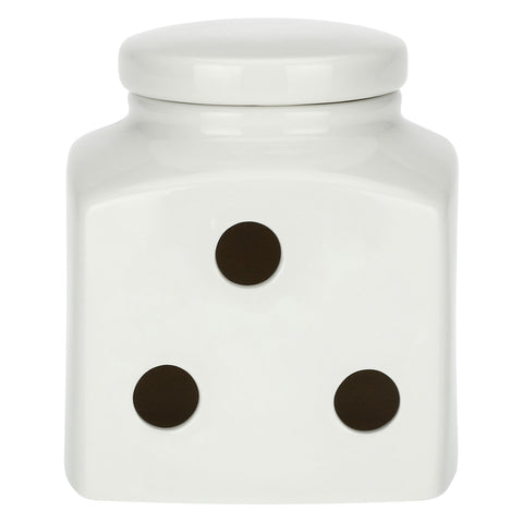 Barattolo Porcellana Areato decorato Aglio Conserva