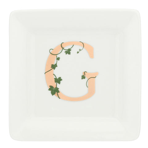 Gift box Piattino Quadrato con lettera 'G' Adorato