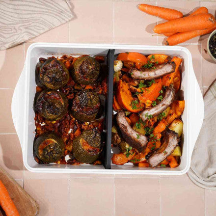 Teglia da forno regolabile bianco (polare) L'incredibile Cookut