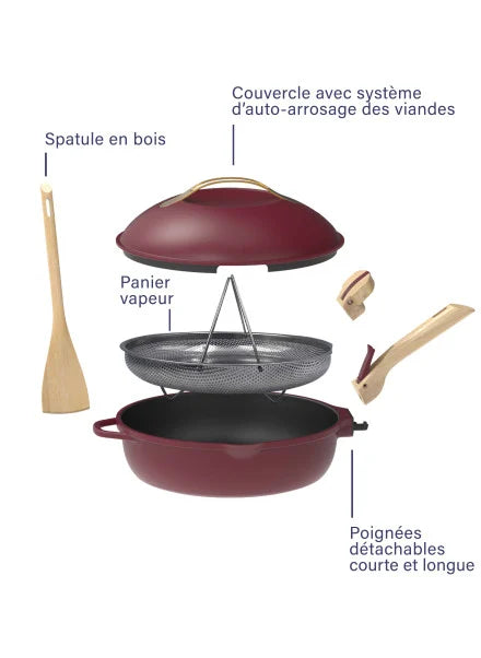 La favolosa padella 28 cm  rubino (rubis) cookut