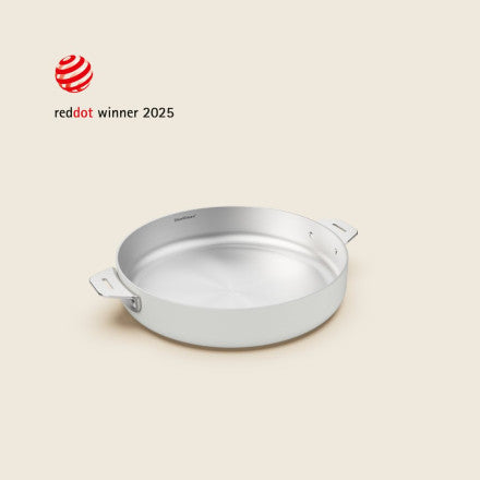 Meravigliosa padella in acciaio inossidabile 24 cm bianco (polaire) cookut