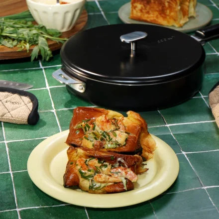 Meravigliosa padella in acciaio inossidabile 24 cm nero (grafite) cookut