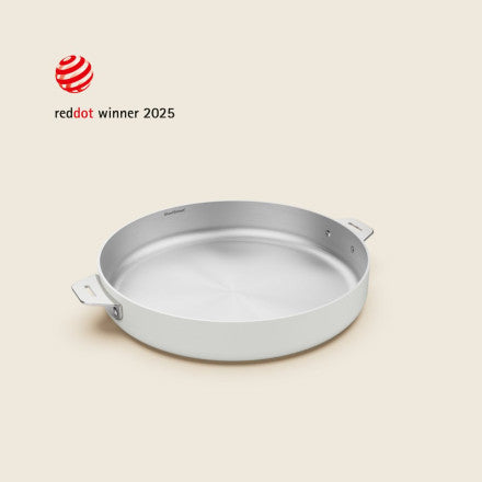 Meravigliosa padella in acciaio inossidabile 28 cm bianco (polaire) cookut