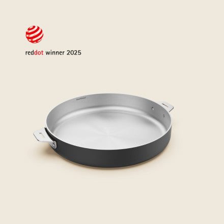 Meravigliosa padella in acciaio inossidabile 28cm nero (grafite) cookut