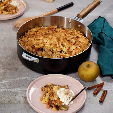 Meravigliosa padella in acciaio inossidabile 28 cm nero (grafite) cookut