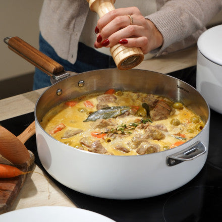 Meravigliosa padella in acciaio inossidabile 28cm bianco (polaire) cookut