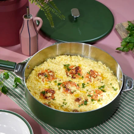 Meravigliosa padella in acciaio inossidabile 28cm mirtillo cookut