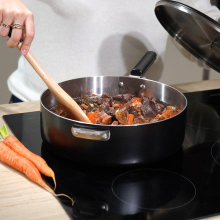 Meravigliosa padella in acciaio inossidabile 28 cm nero (grafite) cookut