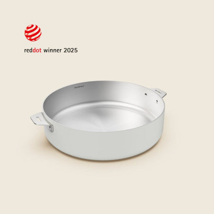 Meravigliosa padella in acciaio inossidabile 28cm bianco (polaire) cookut