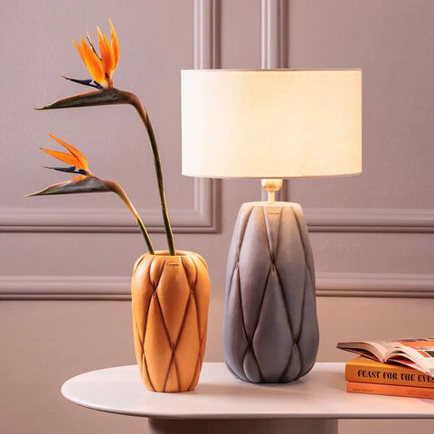 Lampada grande in ceramica Plumé