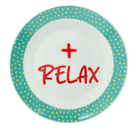 Piatto dessert 20,5 cm Good Vibes New Bone China Verde Linea New Milk&Coffee tognana