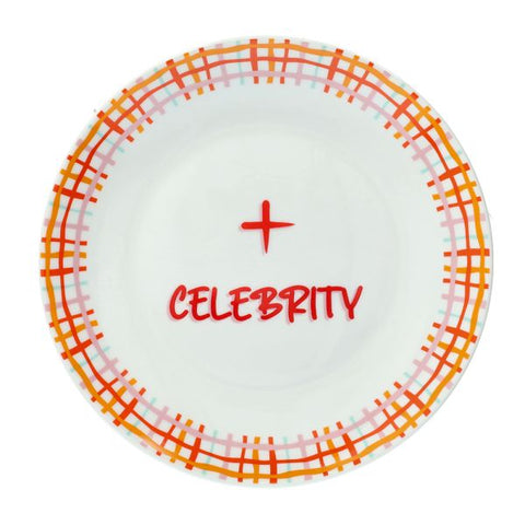 Piatto dessert Good Vibes New Bone China Celebrity Multicolor Tognana