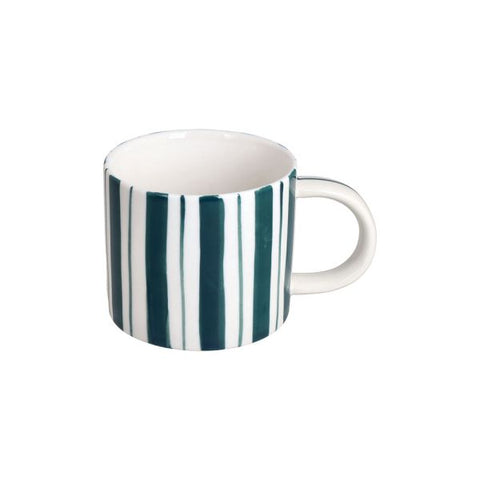 Mug 330 cc Stripes New Bone China Verde Tognana